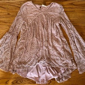 Mia Joy (Joyfolie) Pale Lilac Lace Top Girl’s 14